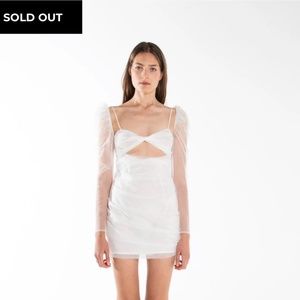 NEW The Bar Jean Dress Blanc